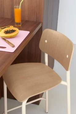 CHAISE DE BAR CHÊNE H65