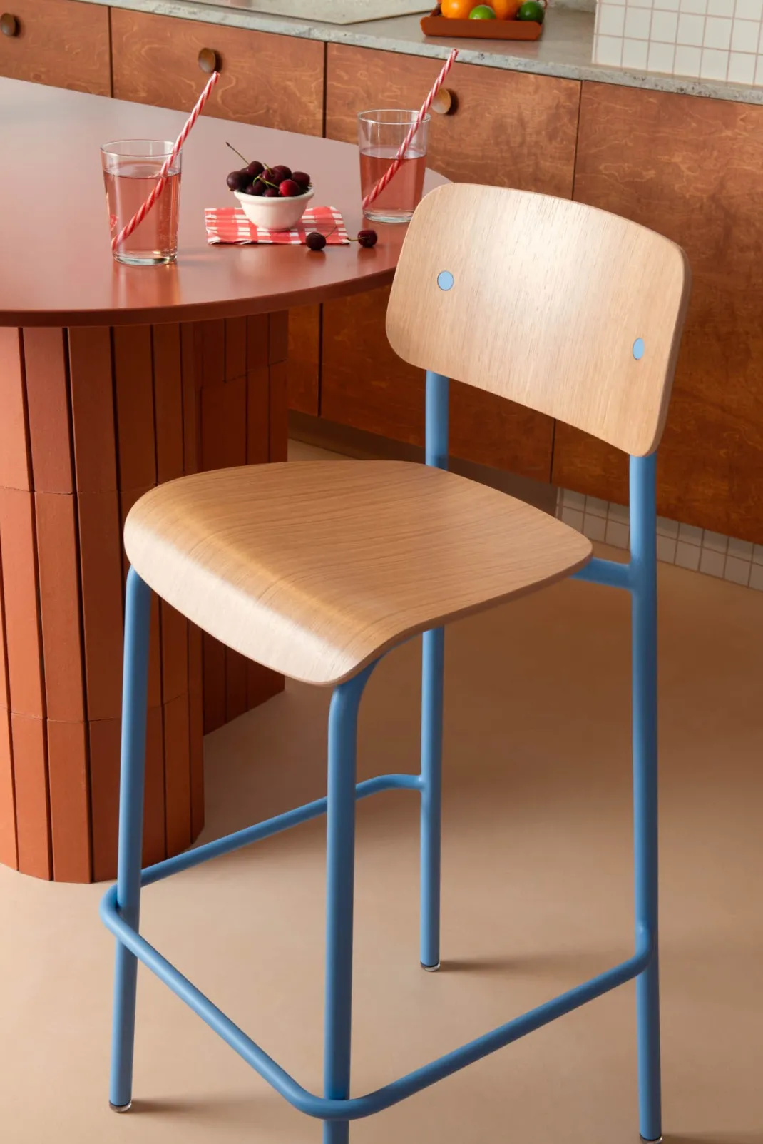 CHAISE DE BAR CHÊNE H65