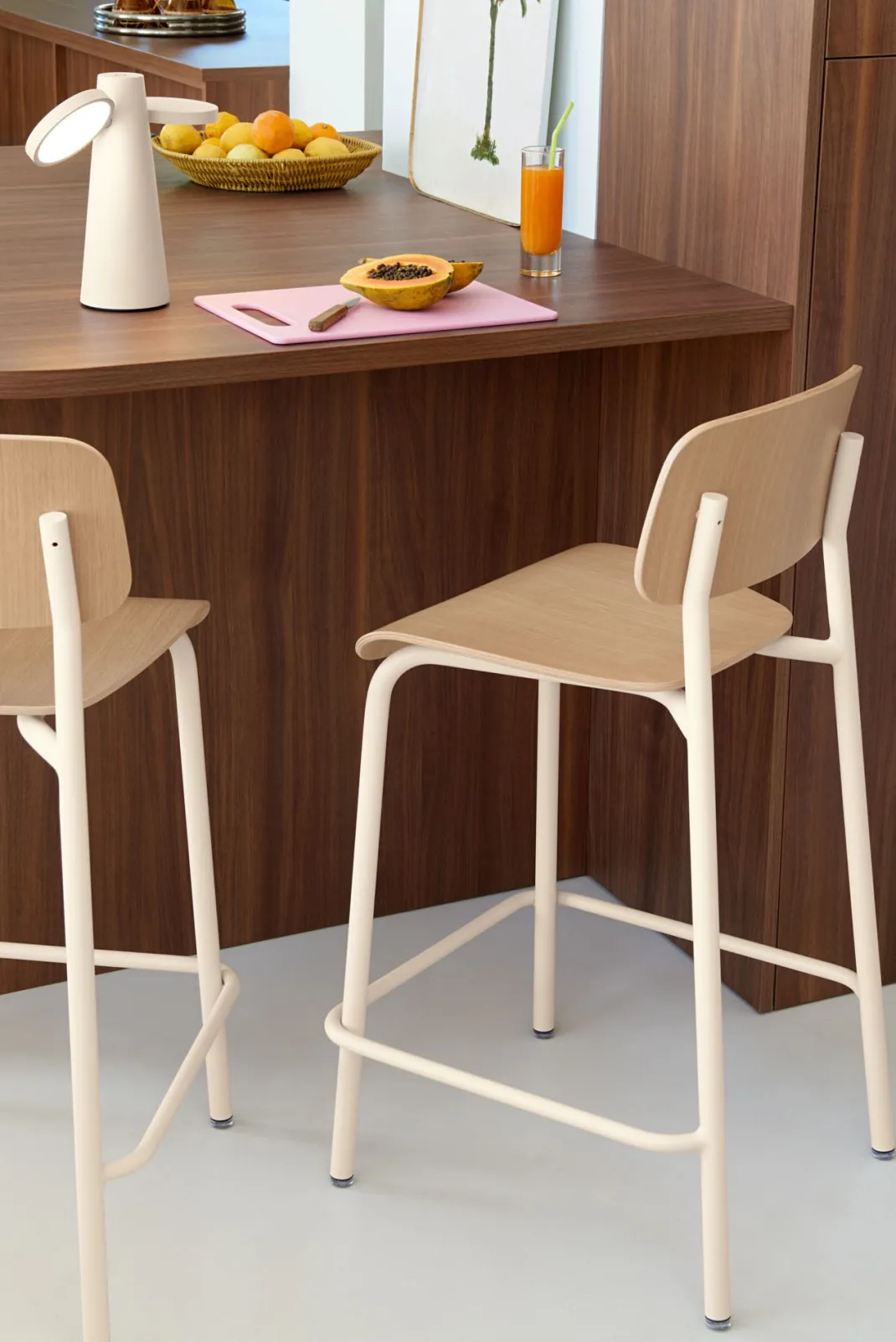 CHAISE DE BAR CHÊNE H65