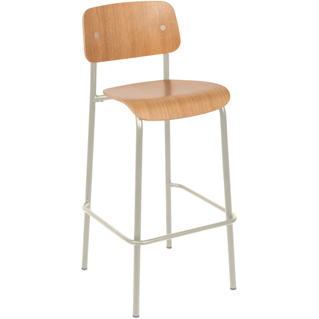 CHAISE DE BAR CHÊNE H65