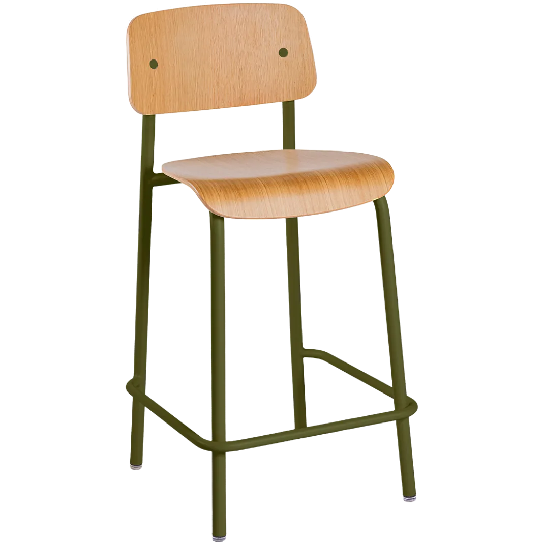 CHAISE DE BAR CHÊNE H65