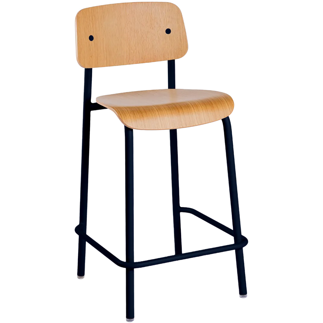 CHAISE DE BAR CHÊNE H65