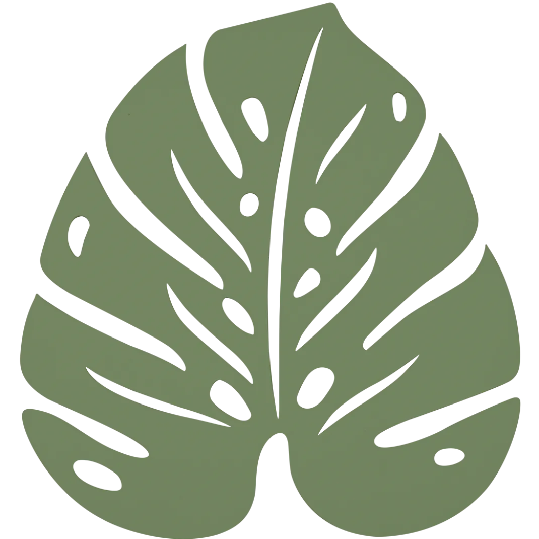 DESSOUS DE PLAT MONSTERA 24 X 22 CM