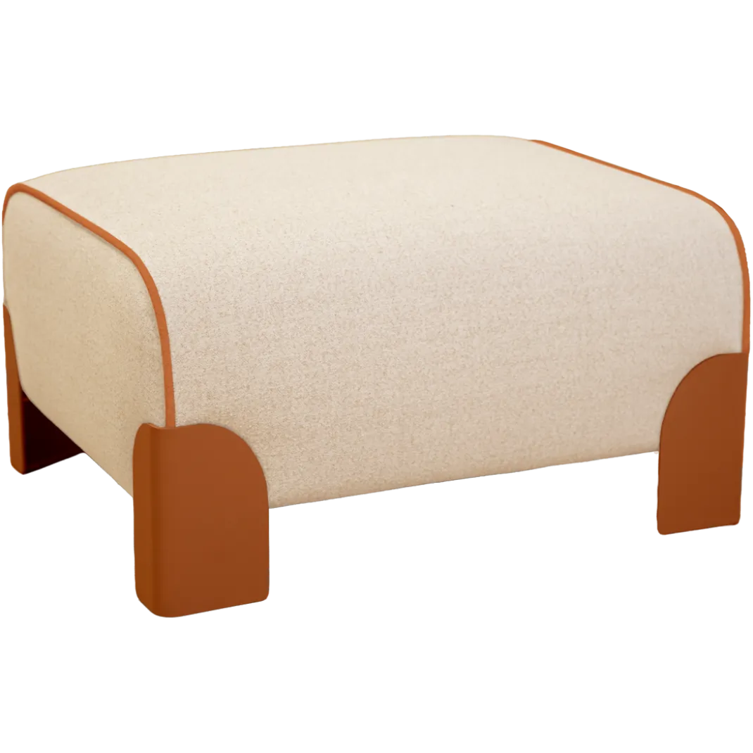 GRAND POUF MOUCHETÉ