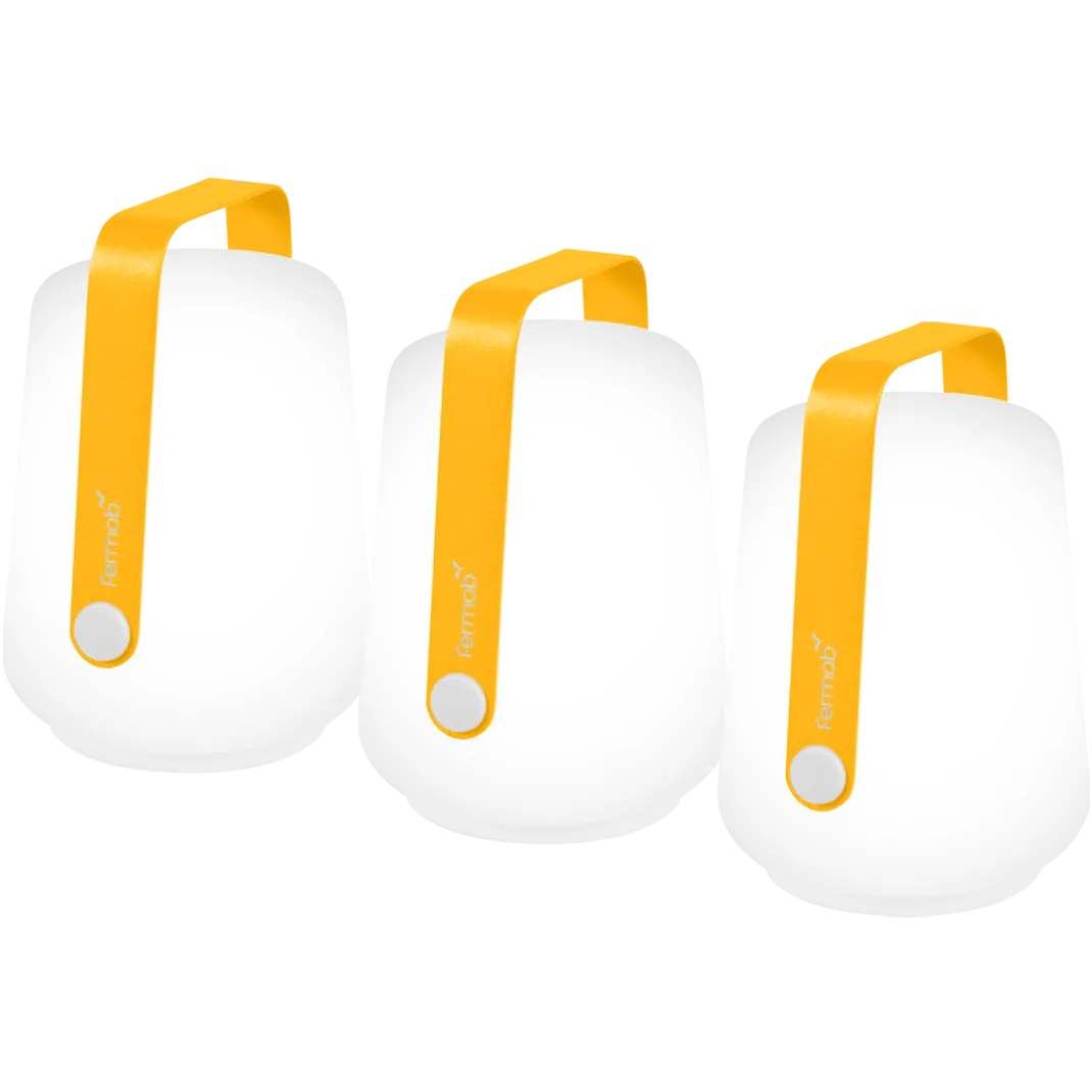 LOT DE 3 LAMPES H.12 CM