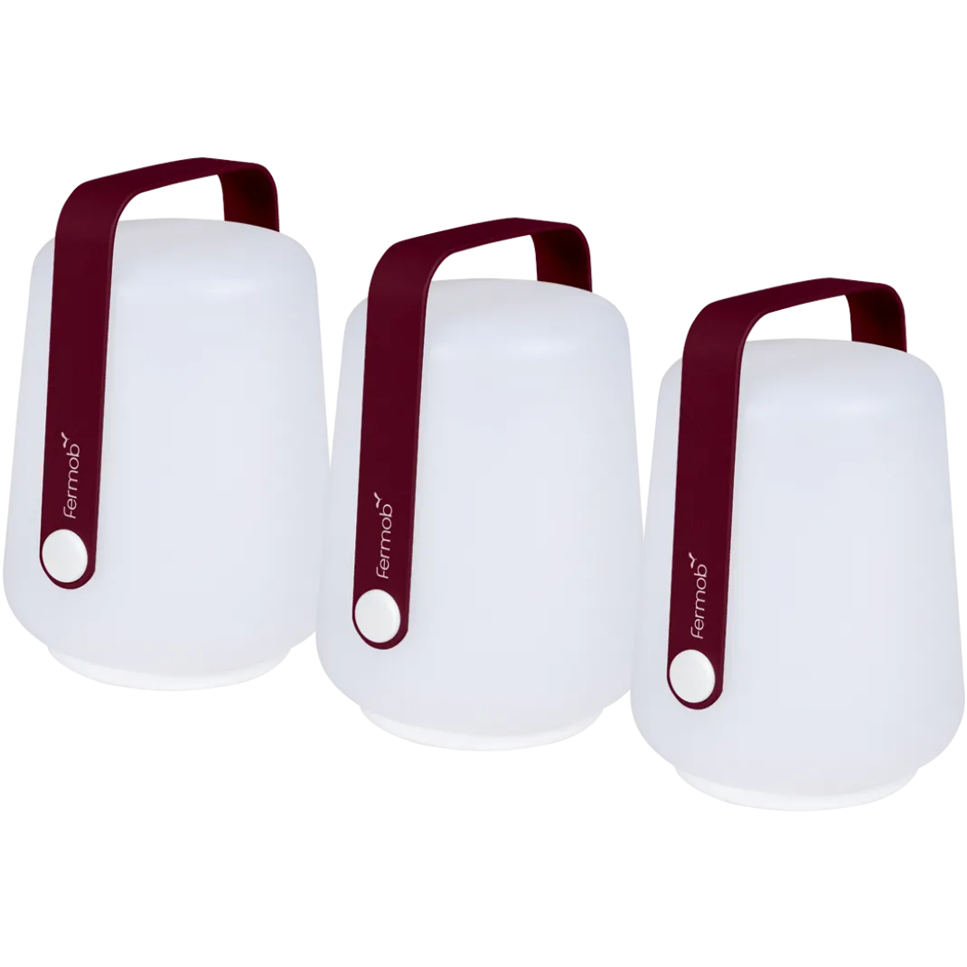 LOT DE 3 LAMPES H.12 CM