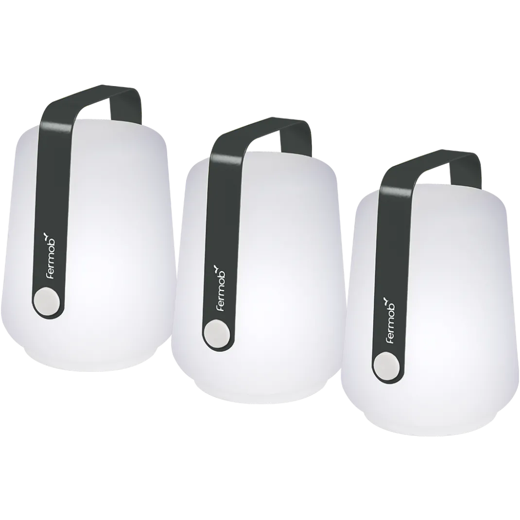 LOT DE 3 LAMPES H.12 CM