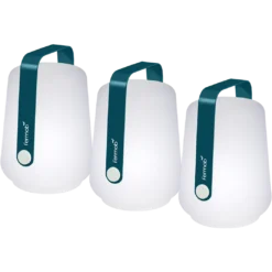 LOT DE 3 LAMPES H.12 CM