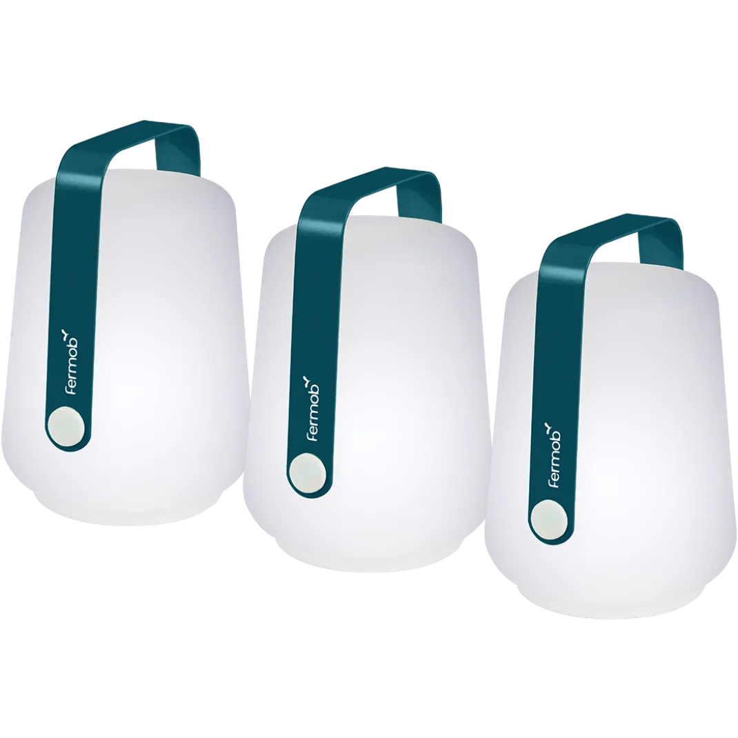 LOT DE 3 LAMPES H.12 CM