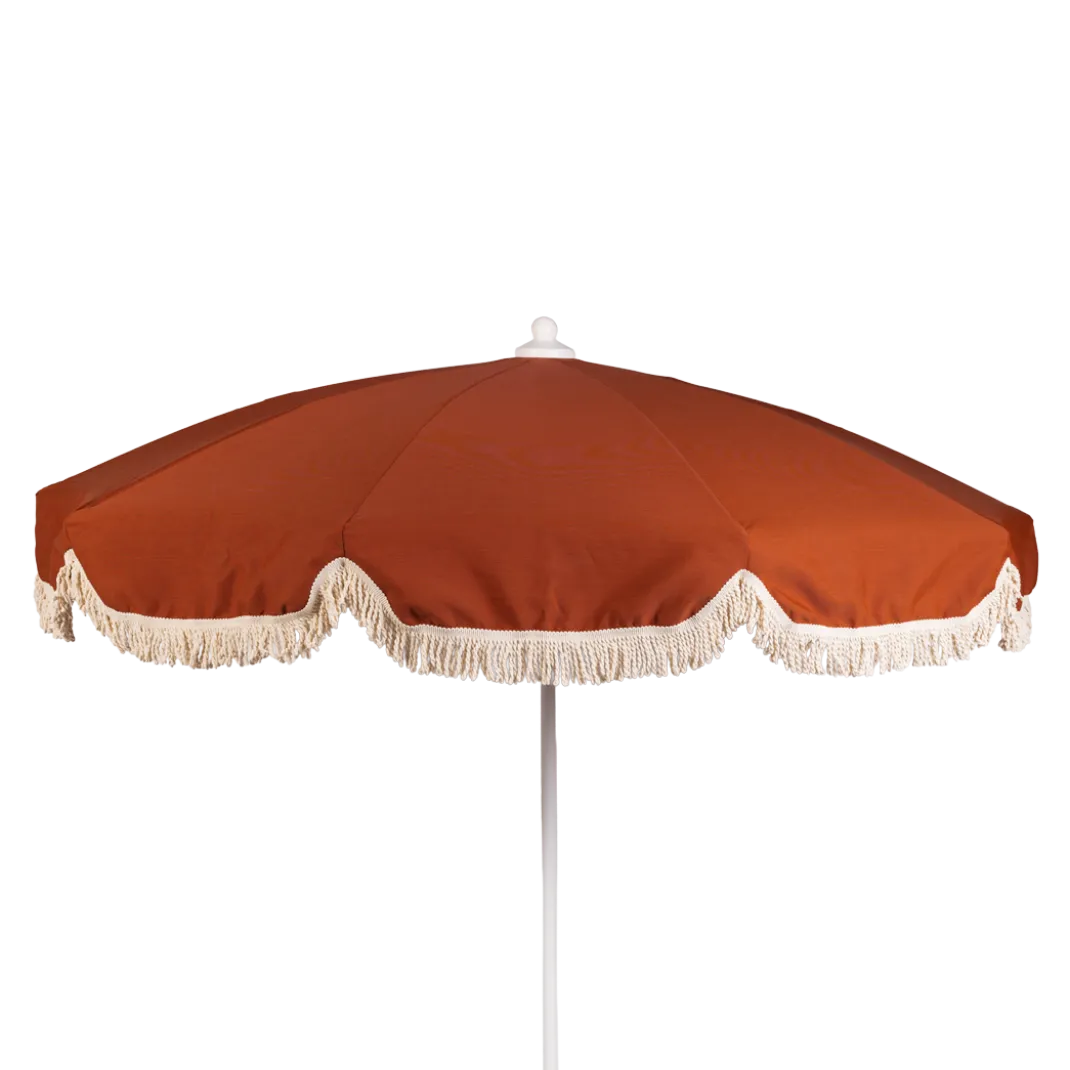 PARASOL Ø250 CM FINITION BAVOLET ET FRANGE COULEUR