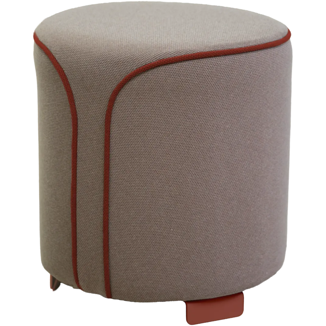 POUF ROND CHINÉ