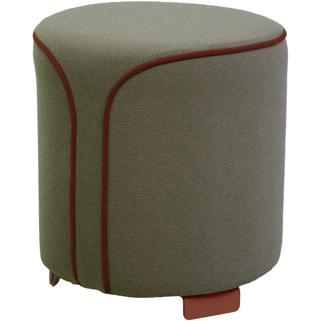 POUF ROND CHINÉ