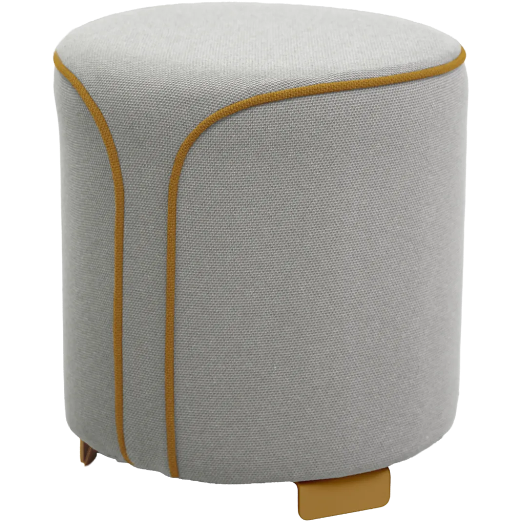 POUF ROND CHINÉ
