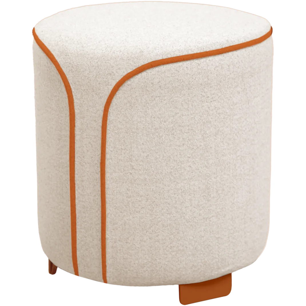 POUF ROND MOUCHETÉ
