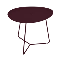 TABLE BASSE OVALE 55 X 44.5 CM, PLATEAU AMOVIBLE