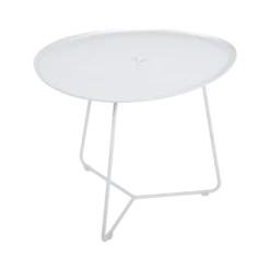TABLE BASSE OVALE 55 X 44.5 CM, PLATEAU AMOVIBLE