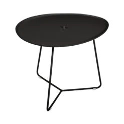 TABLE BASSE OVALE 55 X 44.5 CM, PLATEAU AMOVIBLE