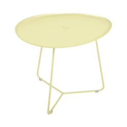 TABLE BASSE OVALE 55 X 44.5 CM, PLATEAU AMOVIBLE