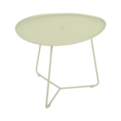 TABLE BASSE OVALE 55 X 44.5 CM, PLATEAU AMOVIBLE