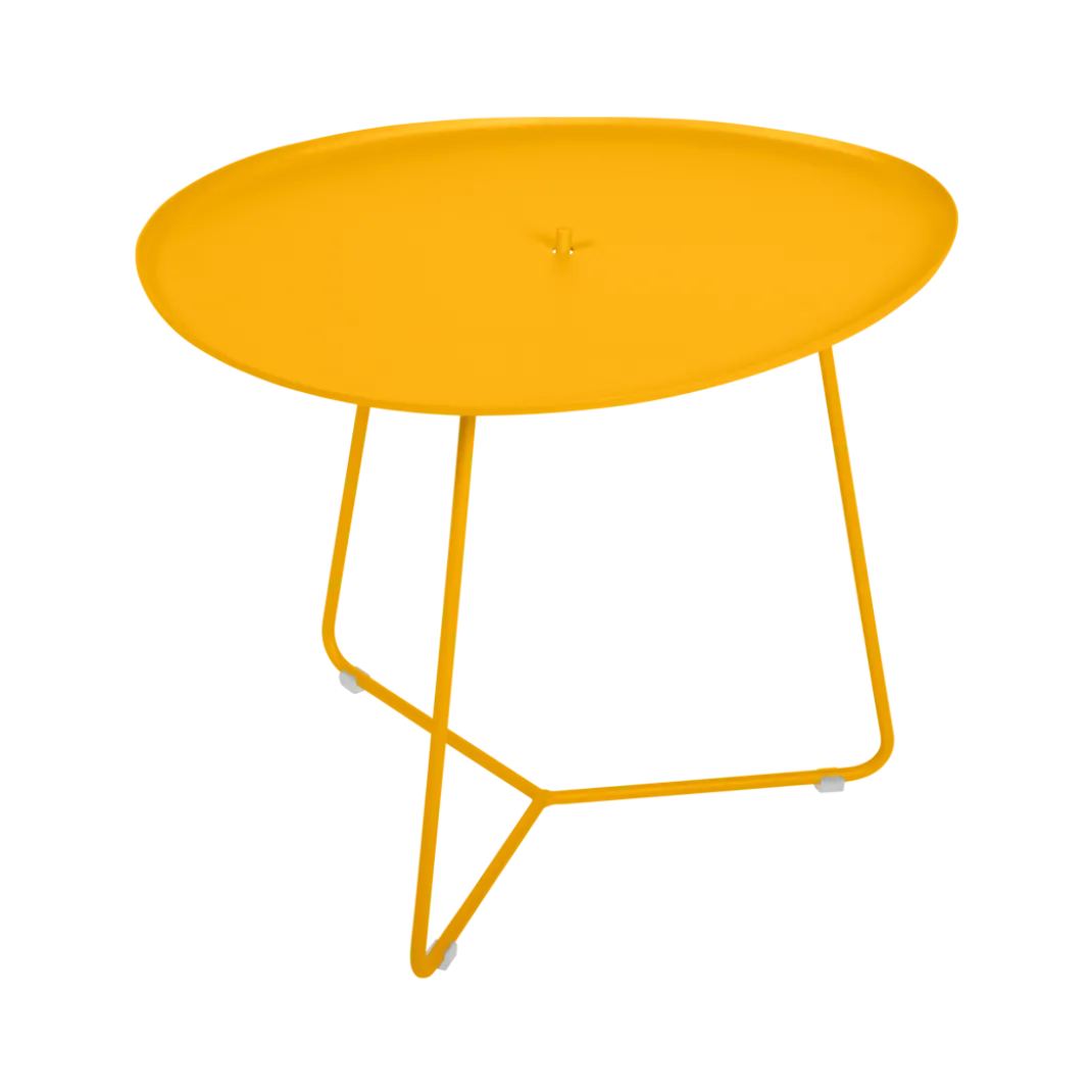 TABLE BASSE OVALE 55 X 44.5 CM, PLATEAU AMOVIBLE