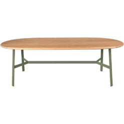 TABLE CHÊNE OVALE 220 X 95 CM