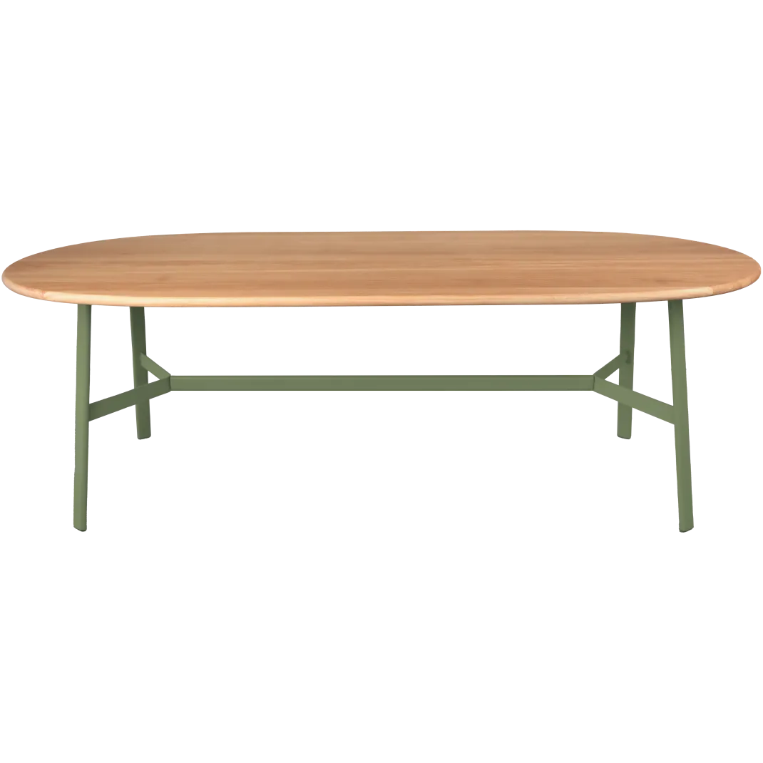 TABLE CHÊNE OVALE 220 X 95 CM