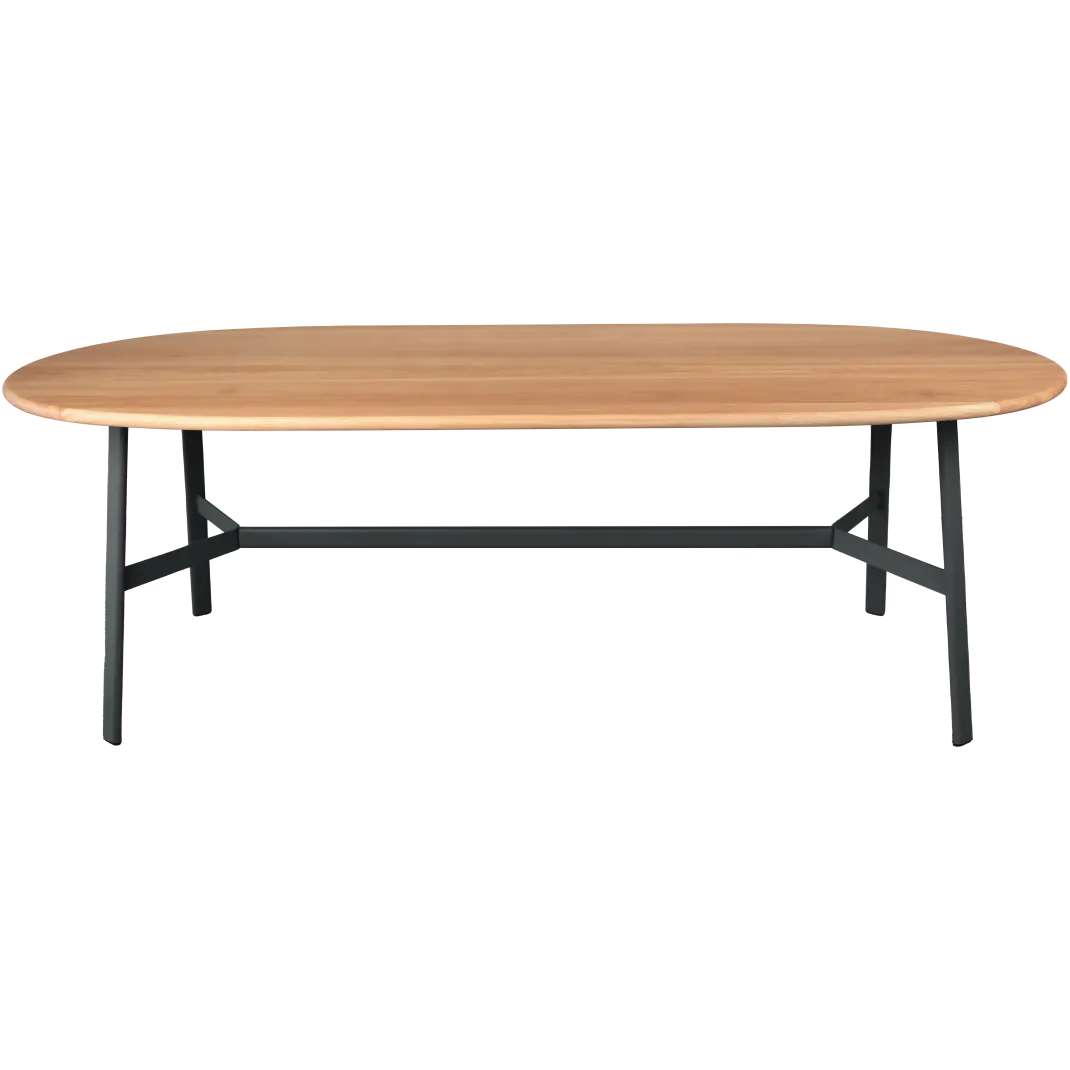 TABLE CHÊNE OVALE 220 X 95 CM