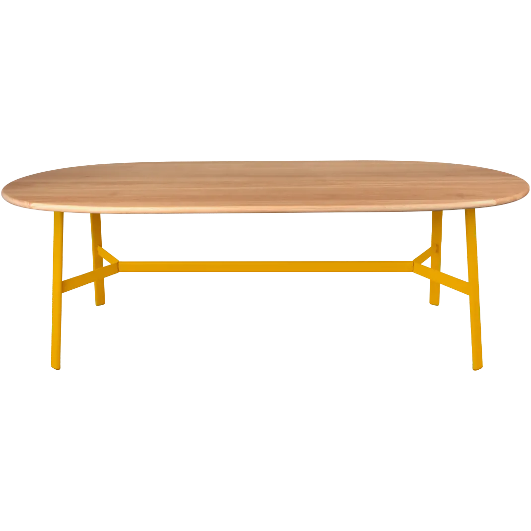 TABLE CHÊNE OVALE 220 X 95 CM