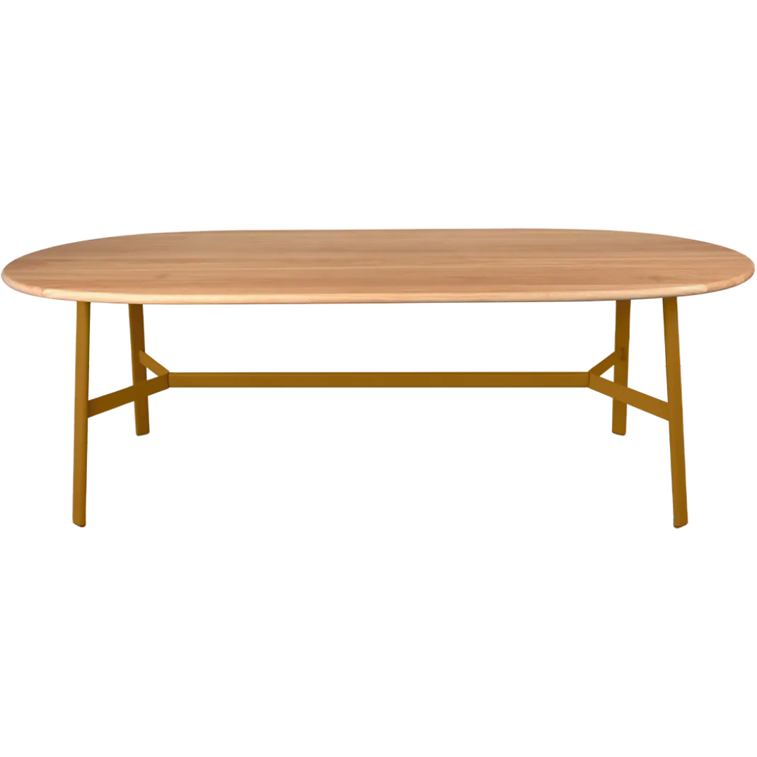 TABLE CHÊNE OVALE 220 X 95 CM