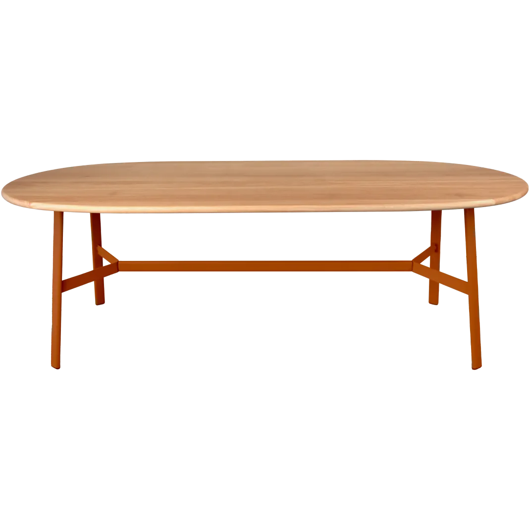 TABLE CHÊNE OVALE 220 X 95 CM
