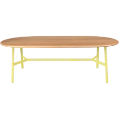 TABLE CHÊNE OVALE 220 X 95 CM