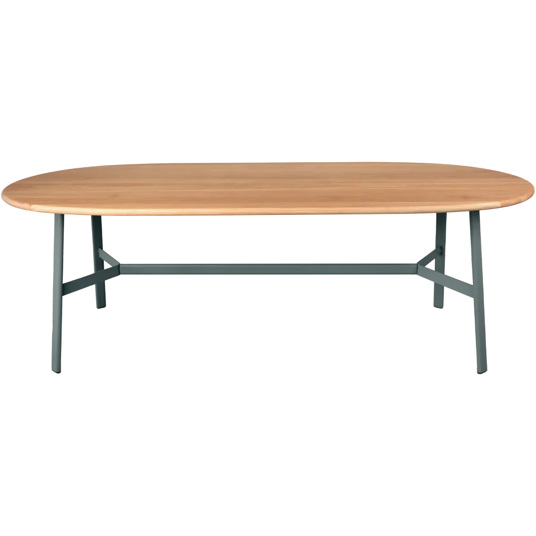 TABLE CHÊNE OVALE 220 X 95 CM