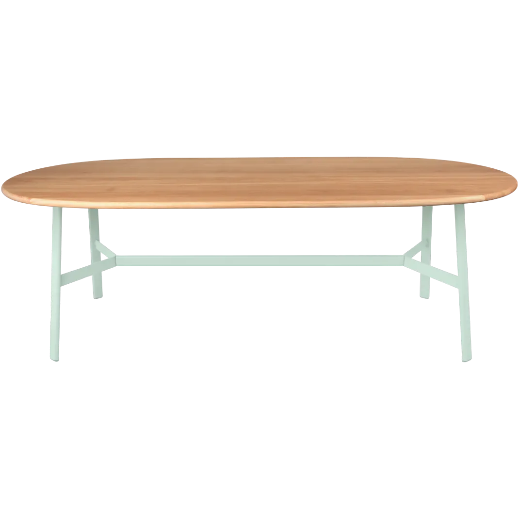 TABLE CHÊNE OVALE 220 X 95 CM