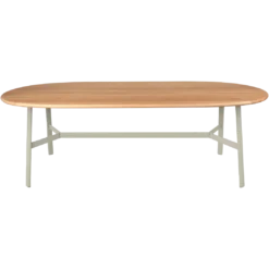 TABLE CHÊNE OVALE 220 X 95 CM