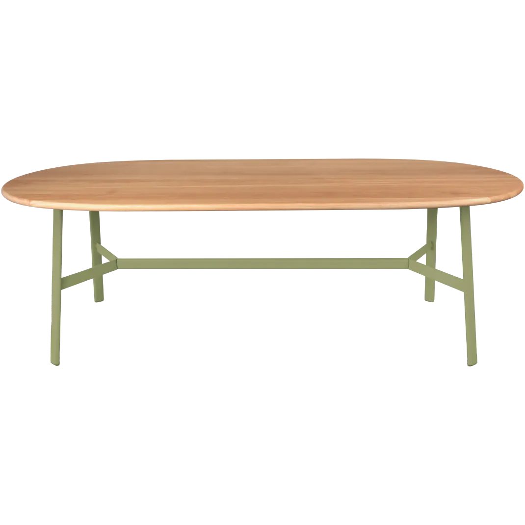 TABLE CHÊNE OVALE 220 X 95 CM