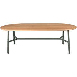 TABLE CHÊNE OVALE 220 X 95 CM
